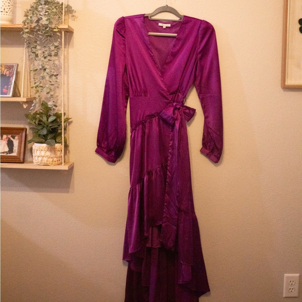 Purple Wrap Dress